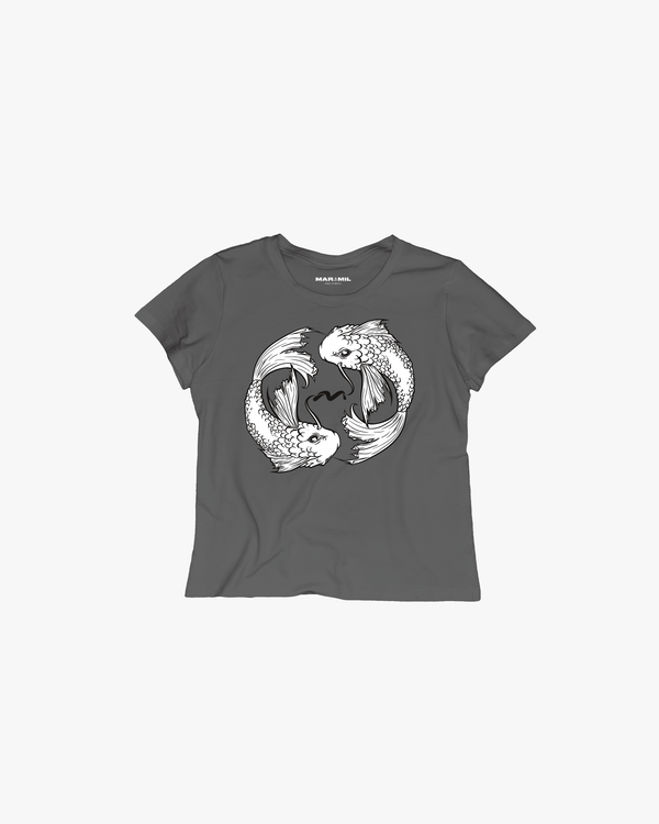 T-SHIRT GRÁFICA KOI FISH FEMININA